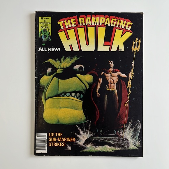 THE RAMPAGING HULK Lot of 2 - #5 and #6 Marvel/Curtis Comic Magazine 1977 UC - Picture 3 of 14